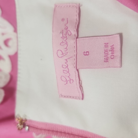 LILLY PULITZER Betsy Pink Floral Lace - Picture 3 of 3